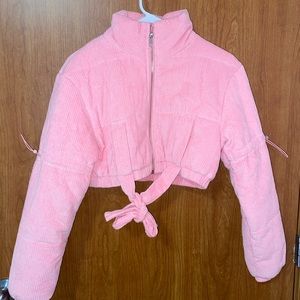 Pink mini puffer